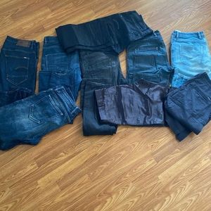 Bundle Diesel and G-star jeans/pants 10 pair
